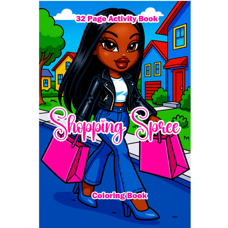 Coloring Book Manuscript - Shopping Spree