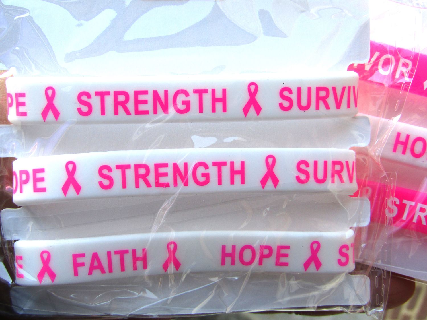 Breast Cancer Awareness Bracelets (Set of 36)