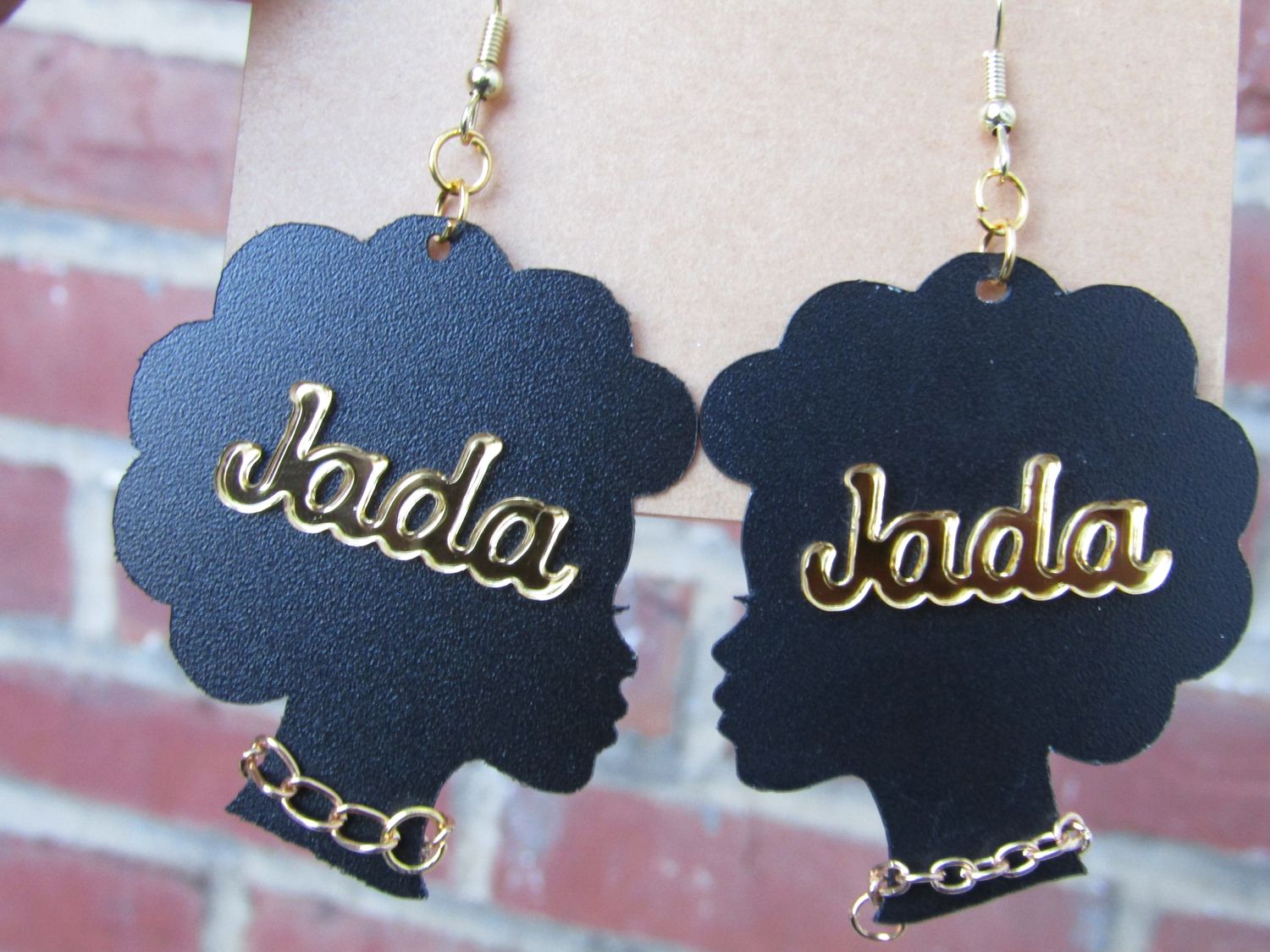 SVG Files - Afro Silhouette Earrings