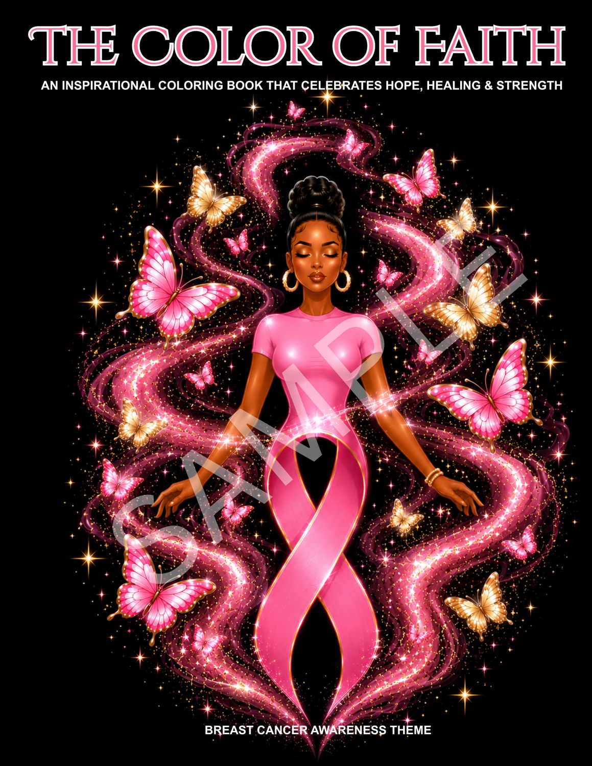 Coloring Book Manuscript - The Color of Faith (Breast Cancer Awareness Theme)