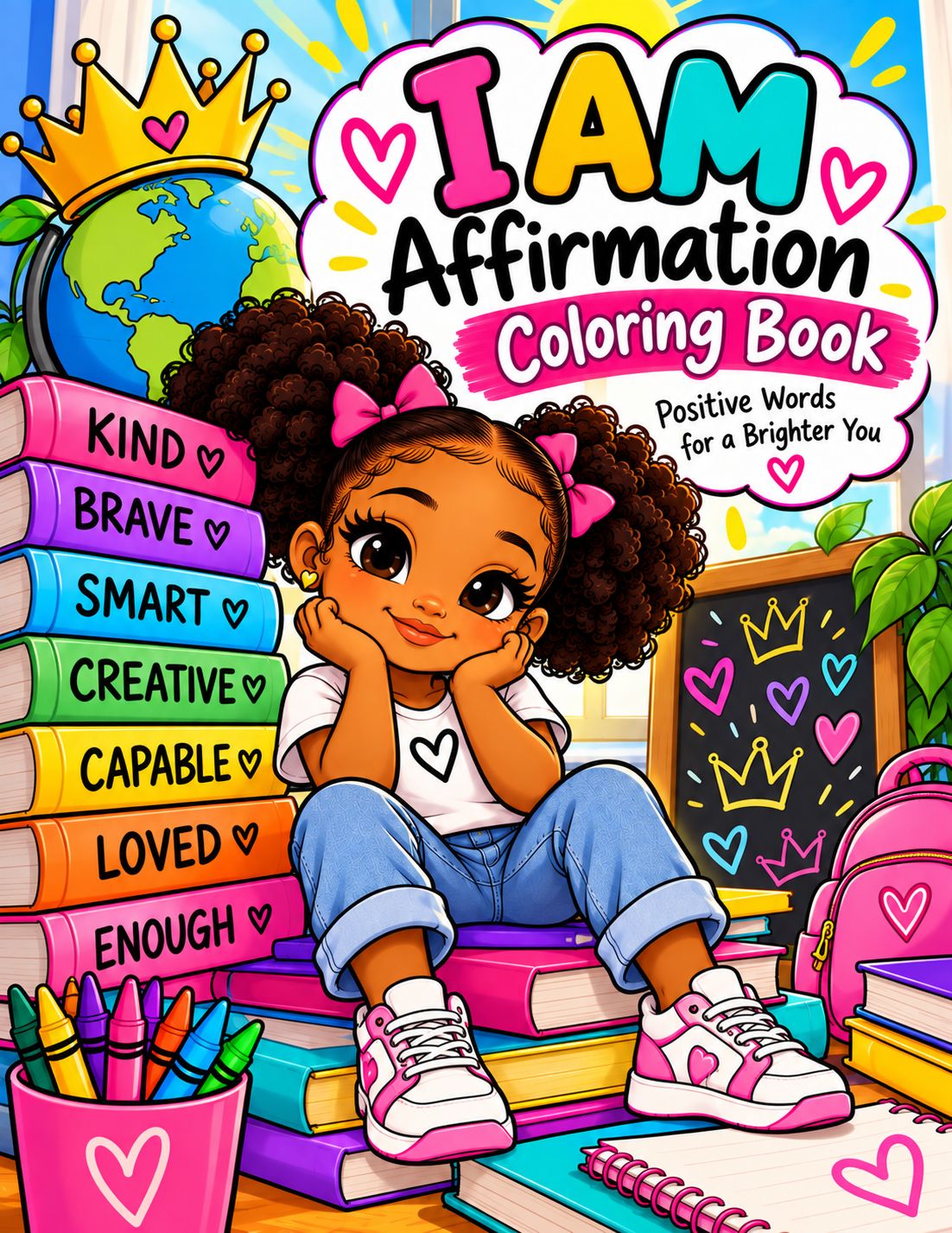 Coloring Book Manuscript - I Am (Affirmations for Girls)