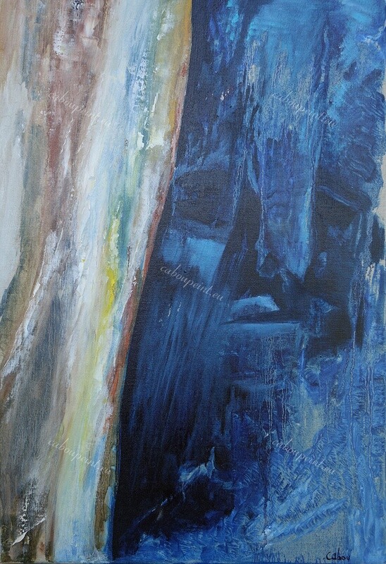 LAvatar  huile sur toile lin 70 x 50