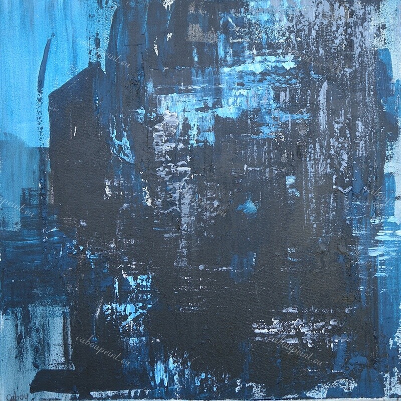 Fenêtres   acrylique sur toile  60 x 60