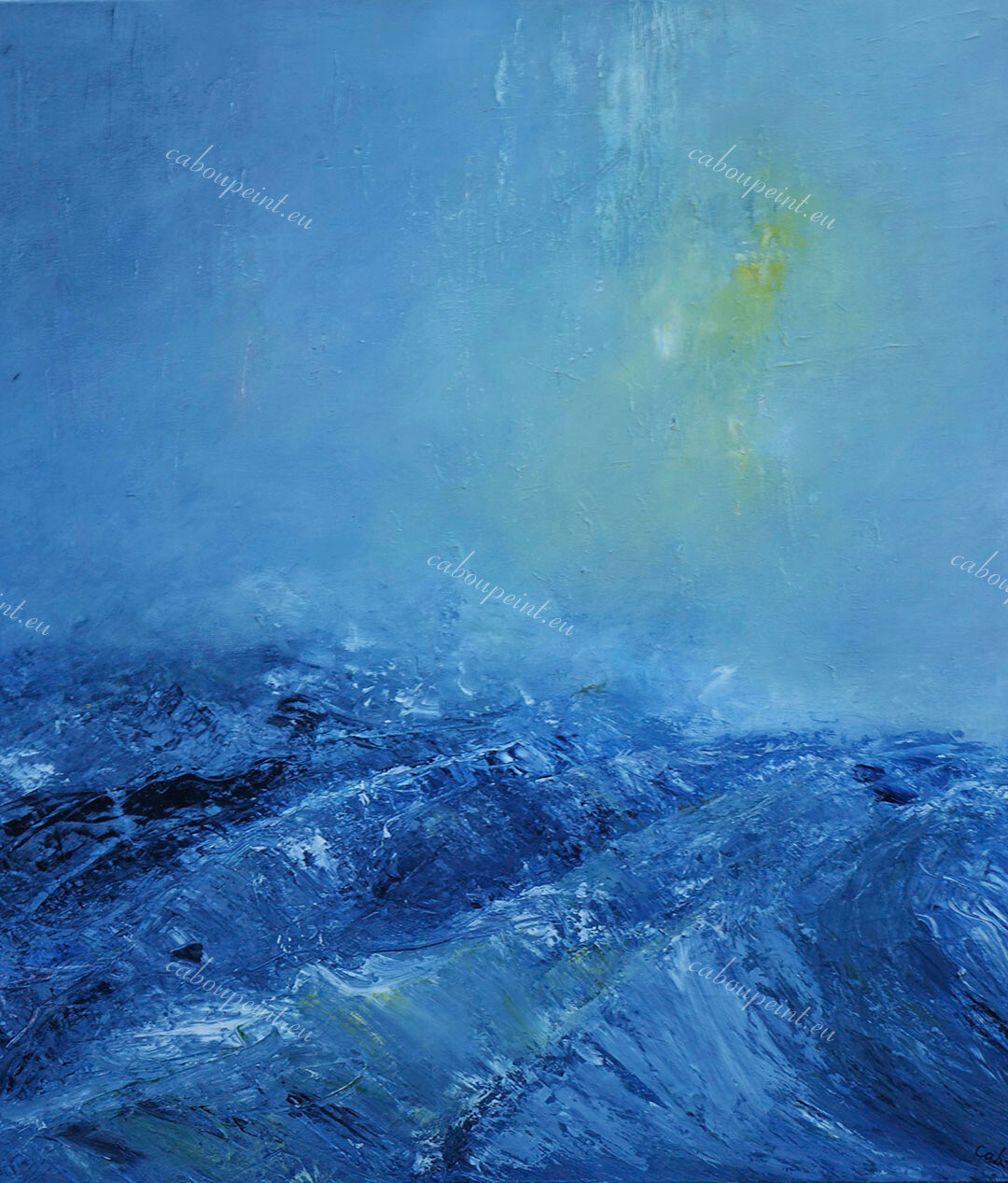 Brume   huile sur toile lin  70 x 60