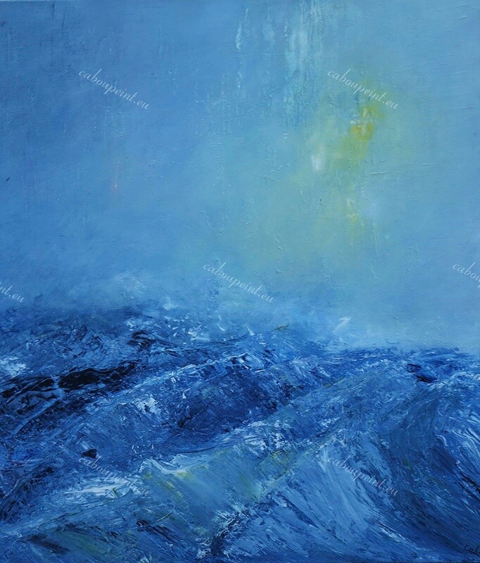 Brume   huile sur toile lin  70 x 60