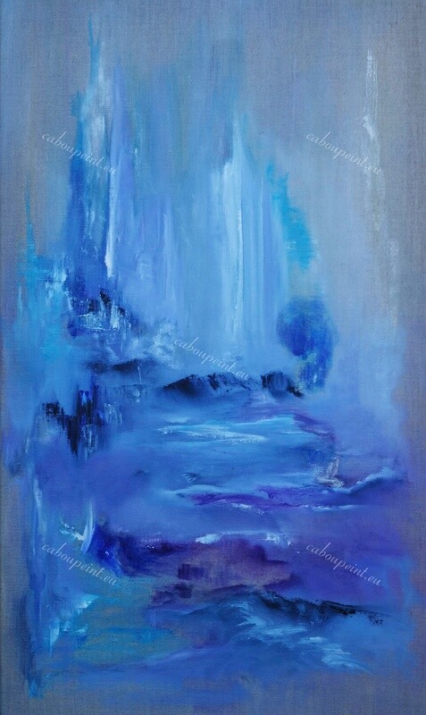 Horizons Lointains   huile sur toile lin  80 X 60