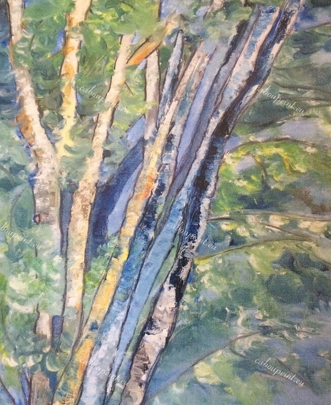 De la fenêtre  huile sur toile  73 x 60