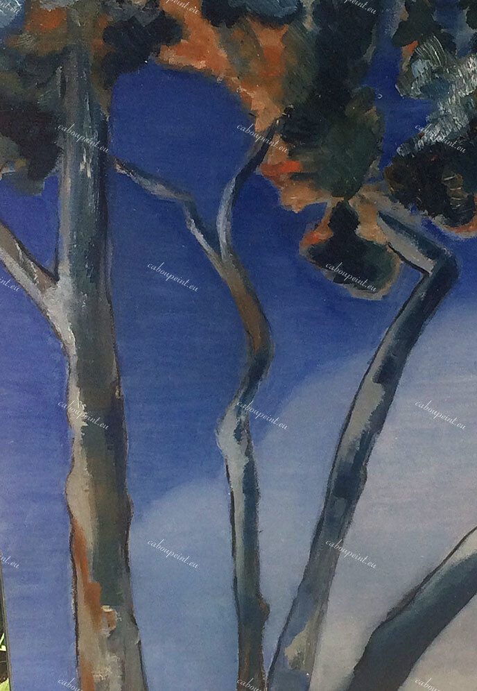 Pins dansant   huile sur toile lin  55 x 38