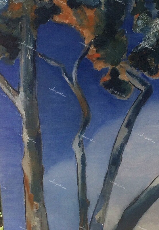 Pins dansant   huile sur toile lin  55 x 38