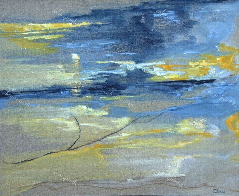 Sunset boulevard   huile sur toile lin  59 x 72