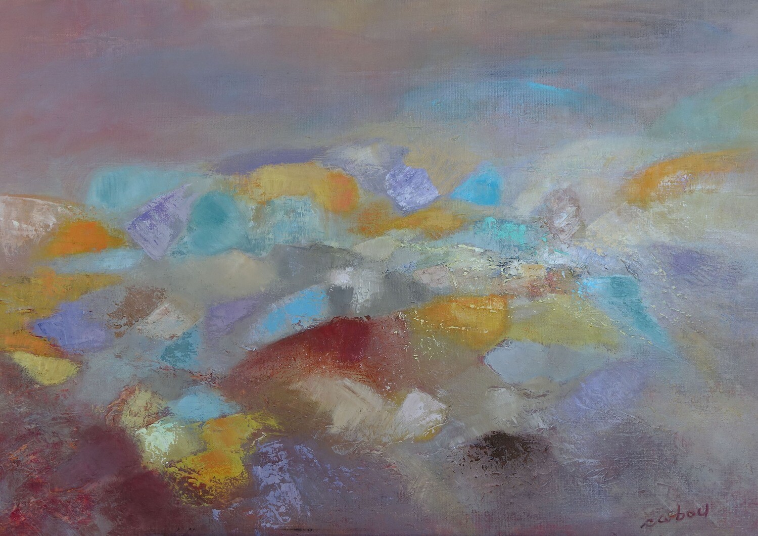 Seven  huile sur toile de lin   80 x 64