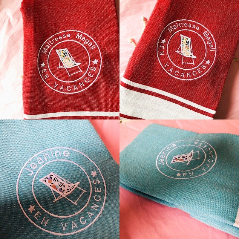 Fouta brodée