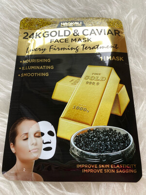 Mascarilla de oro y caviar