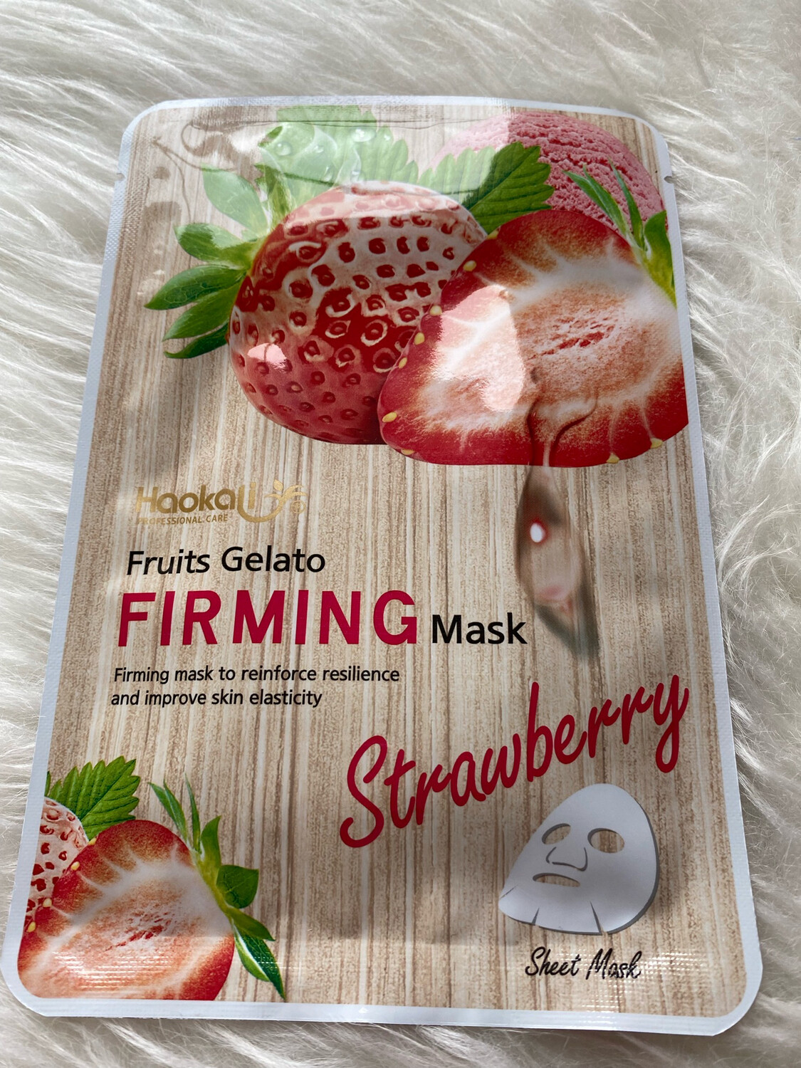 Mascarilla reafirmante de fresa