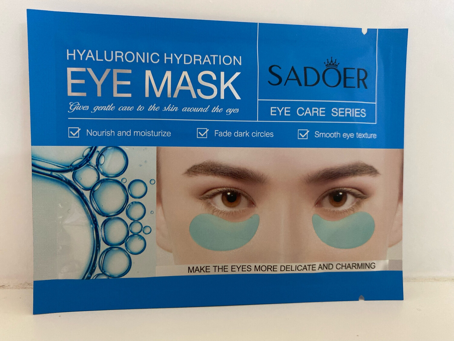 Parches contorno de ojos de hidratación de ácido hialurónico