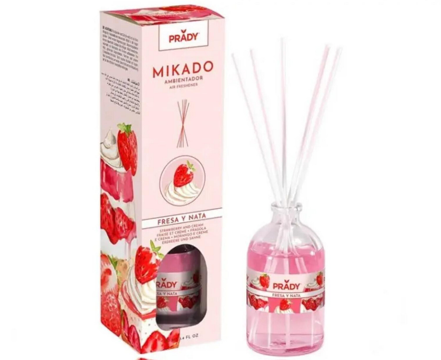 Ambientador mikado fresa/nata
