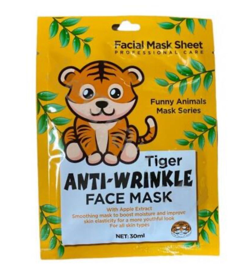 Mascarilla antiarrugas de tigre