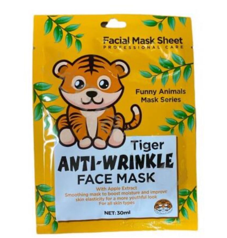 Mascarilla antiarrugas de tigre