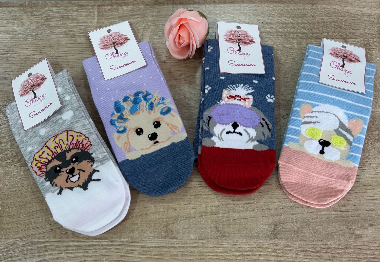 Calcetín mujer perro spa