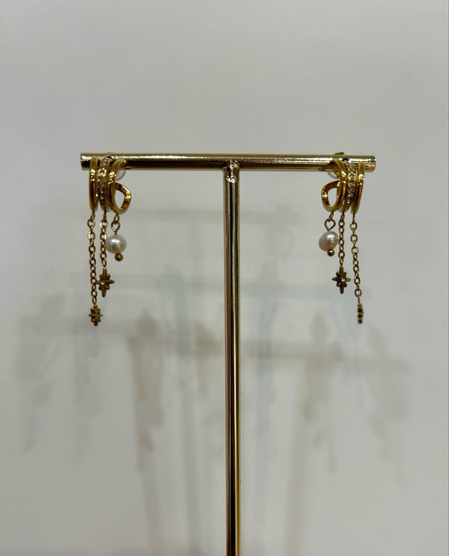 Pendientes acero Eda