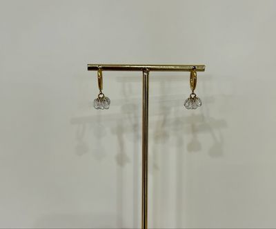 Pendientes acero Eugenia blanco