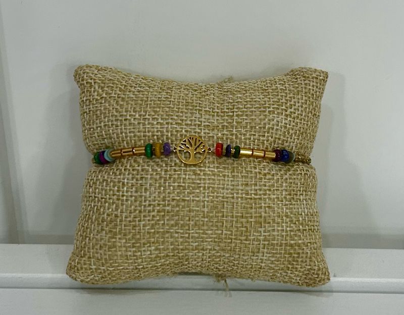 Pulsera acero  árbol de la vida