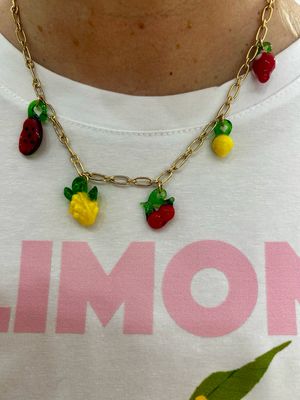 Collar acero tutti frutti