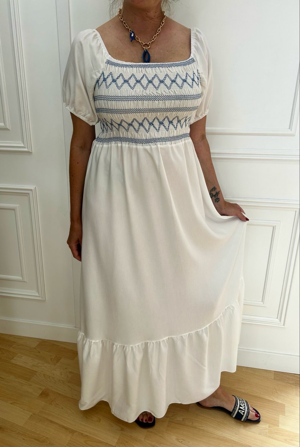 Vestido Paulina blanco