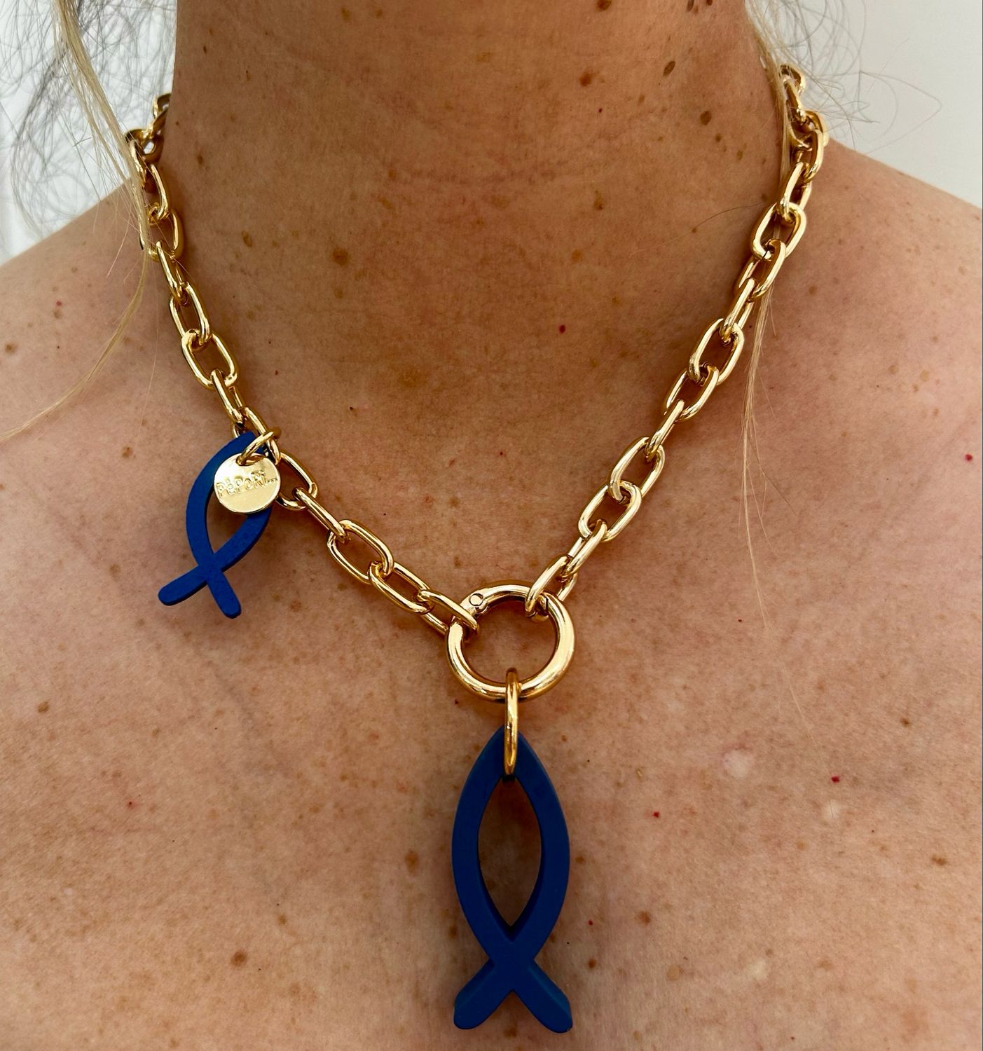 Collar pez azul Pepori