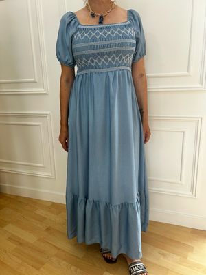 Vestido Paulina denim claro