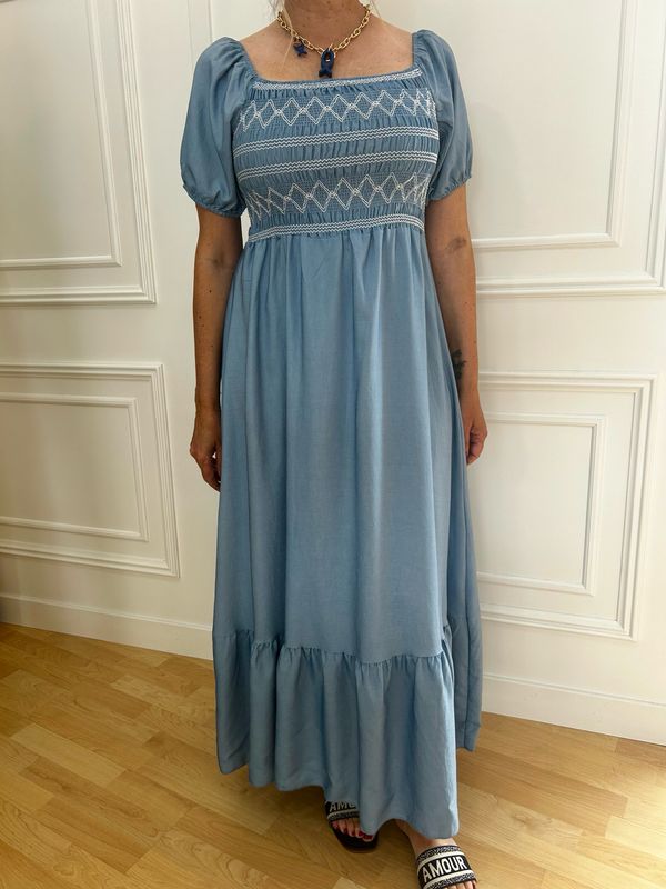 Vestido Paulina denim claro