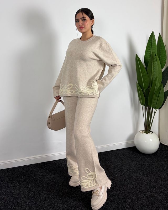 Conjunto punto Esmeralda Taupe