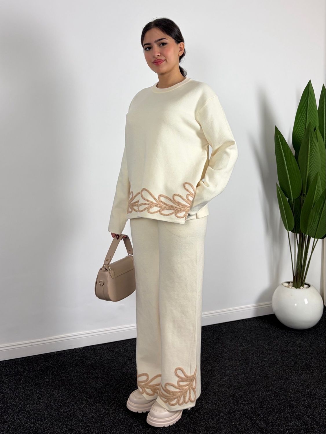 Conjunto punto Esmeralda crudo