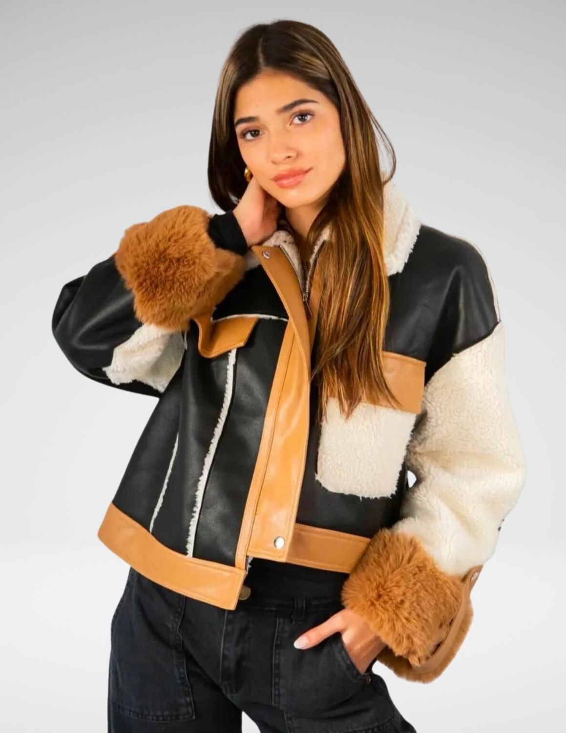 Cazadora Sombra arena