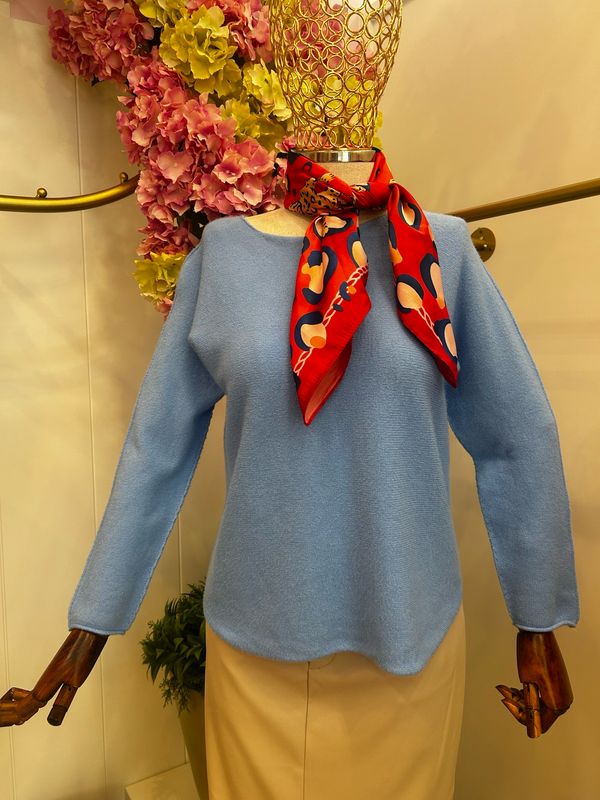 Pañuelo leopardo rojo