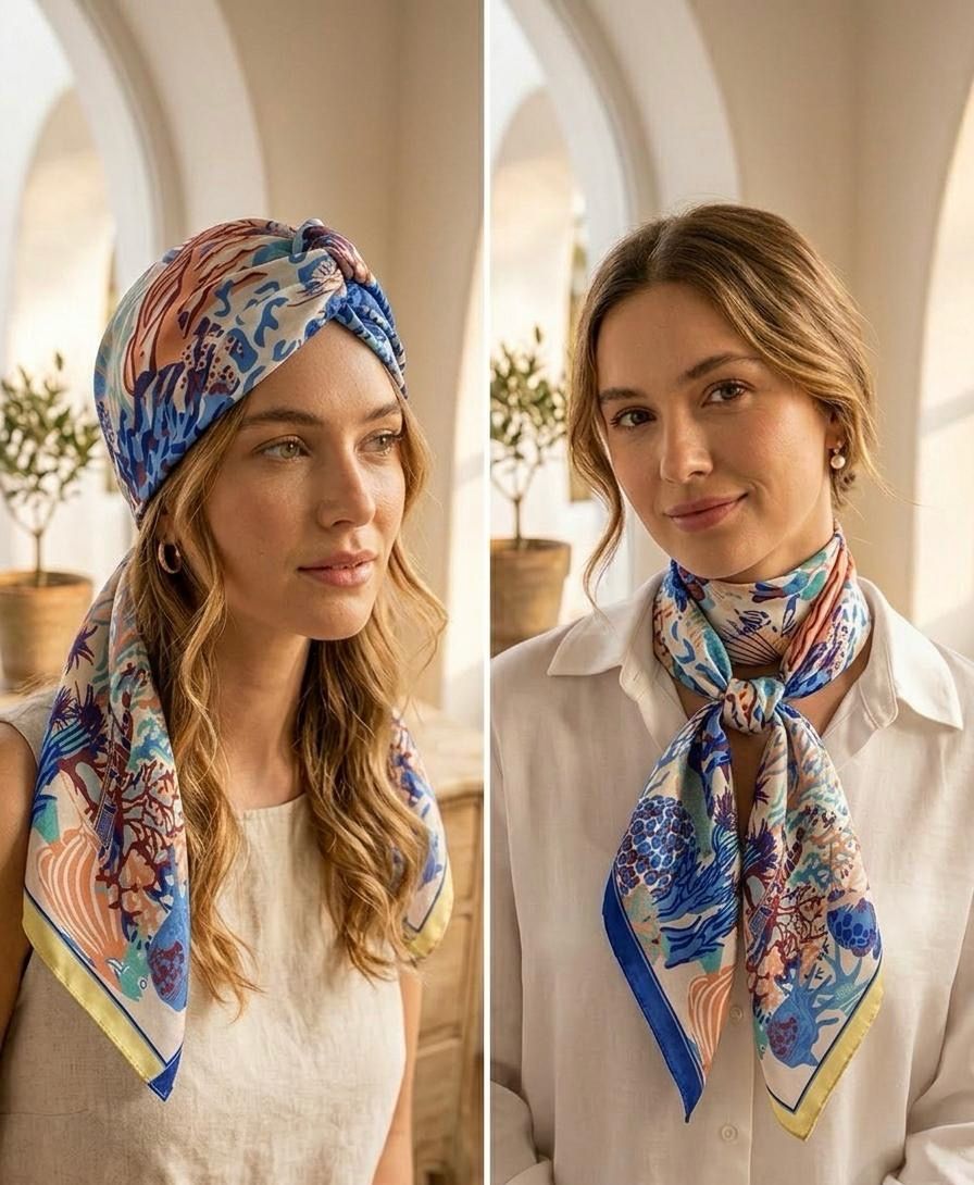 Pañuelo abismo de coral