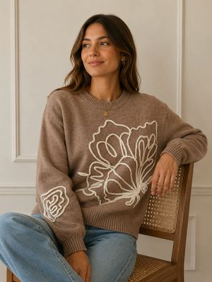 Jersey mariposa Taupe Jersey mariposa Taupe