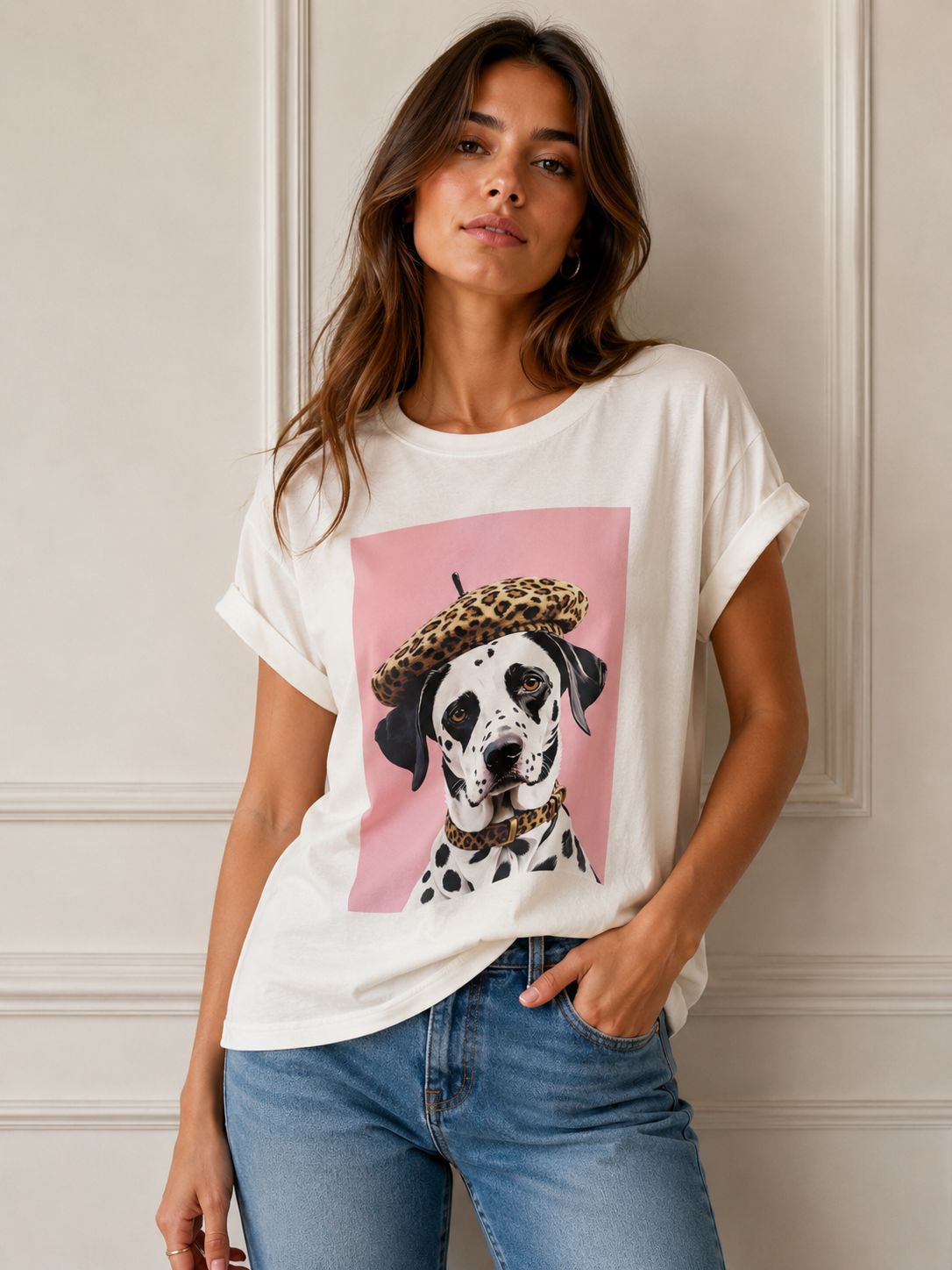 Camiseta dálmata parisino Camiseta dálmata parisino