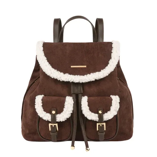 ZAINO SCAMOSCIATO MARRONE