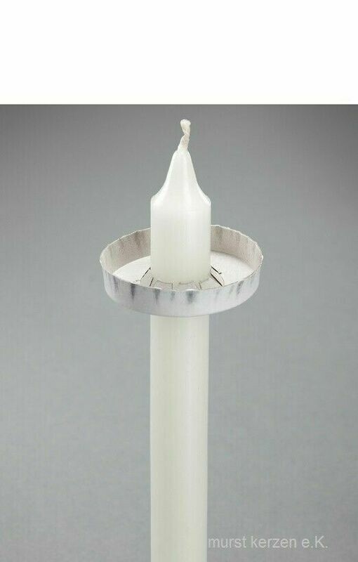 100 Stück Tropfteller aus Pappe für Kerzen 25mm Durchmesser, weiss