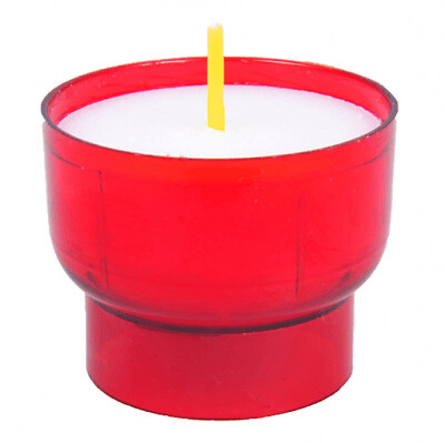 300 Stück Opferlichte Kirchenqualität. Farbe rot