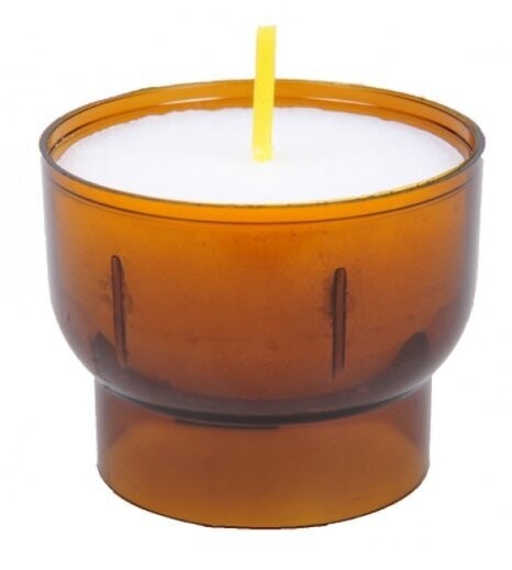 300 Stück Opferlichte Kirchenqualität. Farbe bernstein