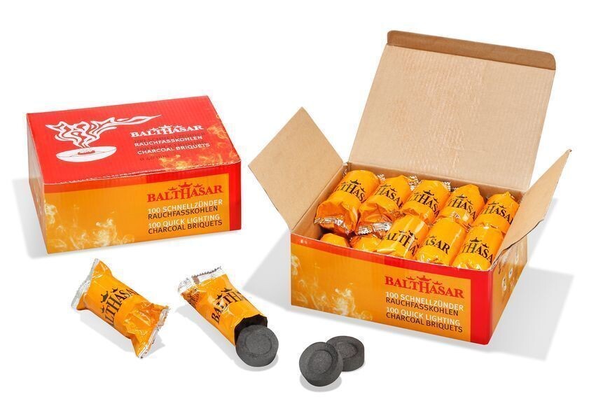 100 Stück Rauchfasskohlen, 50mm Durchmesser, für Weihrauch, etc.