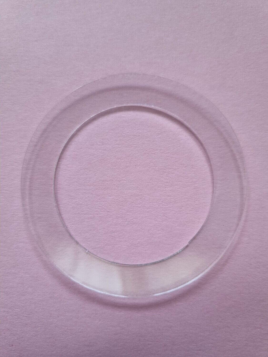 Tropfenfänger - Glas für 50mm Kerzen - Glasteller 70mm