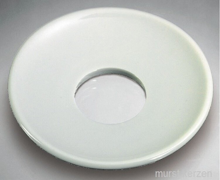 Tropfenfänger aus Porzellan, für Kerzen mit einem Durchmesser von 25mm.
