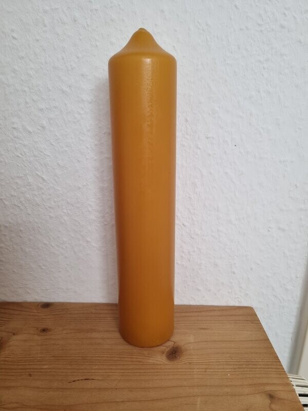 1 Stück Altarkerzen-Größe: 300x60mm Farbe: Honig-Natur