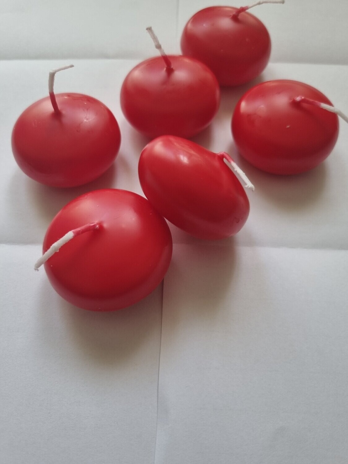 Kugelkerzen 40mm ROT  Verpackung 12  Stück