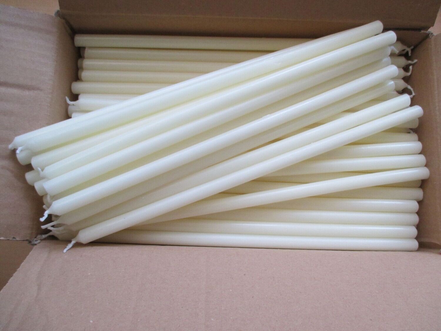 300 Stück orthodoxe Kirchenkerzen 280/10mm, Farbe: weiss