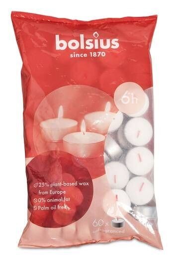Bolsius: Teelichte 6 Stunden - 360 Teelichte