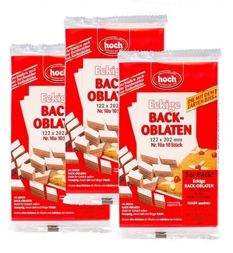 120 Stück Back-Oblaten Nr. 10a, eckig
